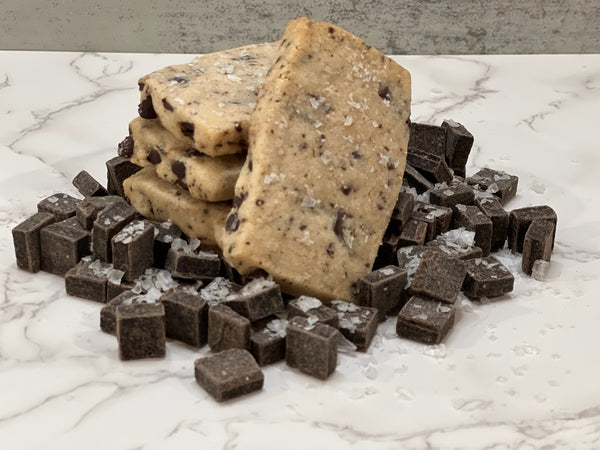 Gluten Free Salted Chocolate Chip Shortbread